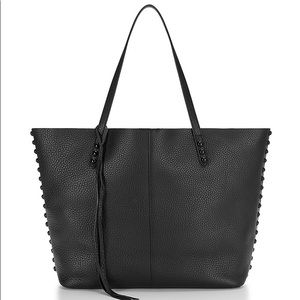 Rebecca Minkoff Black Pebbled Leather Unlined Tote